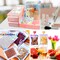 50 Pieces Smell Proof Bags & Resealable Foil Pouch Mylar Sample Bag Great for Party Favor Food Storage (Holographic Color) (6x9 inch)